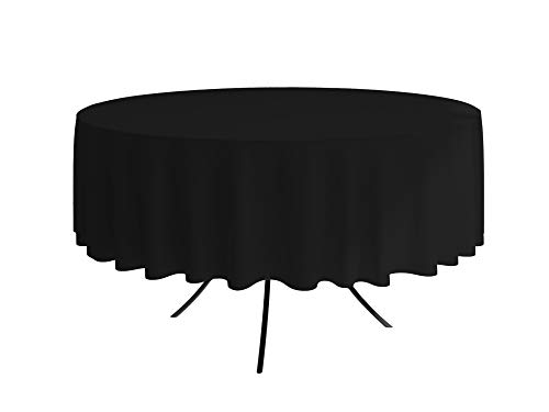 ALOHA Tischdecke Tischtuch Tischtücher Tischwäsche Tischdekoration Tafeltuch Farbe und Größe wählbar (Schwarz/runden/Ø 100cm) von ALOHA