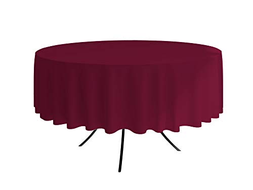 ALOHA Tischdecke Tischtuch Tischtücher Tischwäsche Tischdekoration Tafeltuch Farbe und Größe wählbar (Weinrot/runden/Ø 120cm) von ALOHA