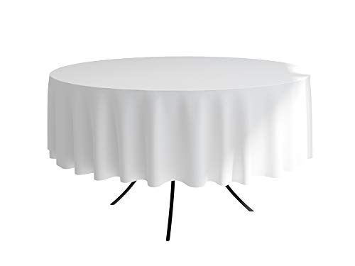 ALOHA Tischdecke Tischtuch Tischtücher Tischwäsche Tischdekoration Tafeltuch Farbe und Größe wählbar (Weiß/runden/Ø 120cm) von ALOHA