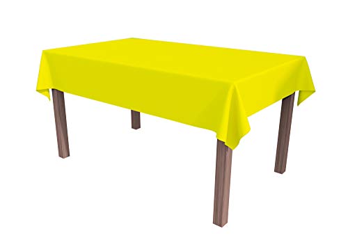 ALOHA Tischdecke Tischtuch Tischtücher Tischwäsche Tischdekoration Tafeltuch Farbe und Größe wählbar (Gelb/rechteckig / 130cm x 180cm) von ALOHA