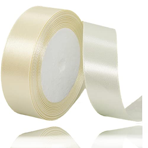 ALOHOVME Beige Satin-Stoffbänder für Geschenkverpackungen, Basteln, Schleifenherstellung, Floristensträuße, DIY-Nähprojekte, Geburtstag, Babyparty, Hochzeitsparty-Kuchendekorationen, 20mm x 23 Metres ALOHOVME Beige Satin-Stoffbänder für Geschenkverpackungen, Basteln, Schleifenherstellung, Floristensträuße, DIY-Nähprojekte, Geburtstag, Babyparty, Hochzeitsparty-Kuchendekorationen, 20mm x 23 Metres von ALOHOVME
