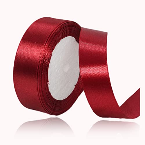 Geschenkband Burgunder 25mm Breit, 23 Meters Satinband Weinrot Geschenkbänder Stoff Schleifenband Dekoband zum Geschenkverpackung, Bastelarbeiten, Geburtstag und Hochzeitsdekoration Geschenkband Burgunder 25mm Breit, 23 Meters Satinband Weinrot Geschenkbänder Stoff Schleifenband Dekoband zum Geschenkverpackung, Bastelarbeiten, Geburtstag und Hochzeitsdekoration von ALOHOVME