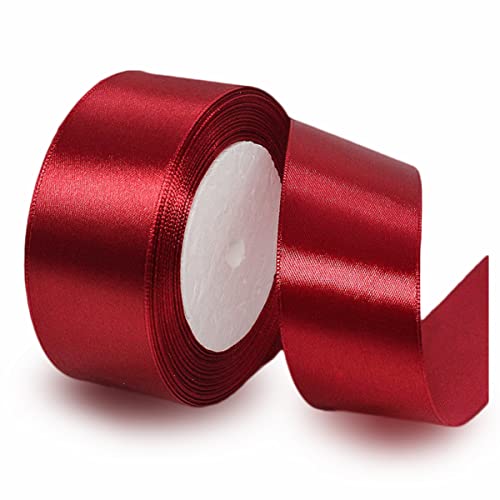 Geschenkband Burgunder 40mm Breit, 23 Meters Satinband Weinrot Geschenkbänder Stoff Schleifenband Dekoband zum Geschenkverpackung, Bastelarbeiten, Geburtstag und Hochzeitsdekoration Geschenkband Burgunder 40mm Breit, 23 Meters Satinband Weinrot Geschenkbänder Stoff Schleifenband Dekoband zum Geschenkverpackung, Bastelarbeiten, Geburtstag und Hochzeitsdekoration von ALOHOVME