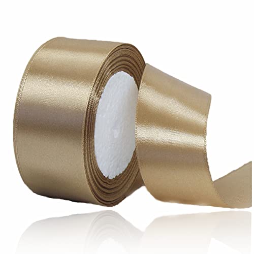 Geschenkband Champagner Gold 40mm Breit, 23 Meters Satinband Geschenkbänder Stoff Schleifenband Dekoband zum Geschenkverpackung, Bastelarbeiten, Geburtstag und Hochzeitsdekoration Geschenkband Champagner Gold 40mm Breit, 23 Meters Satinband Geschenkbänder Stoff Schleifenband Dekoband zum Geschenkverpackung, Bastelarbeiten, Geburtstag und Hochzeitsdekoration von ALOHOVME