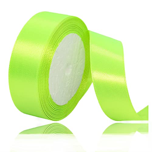 Geschenkband Fluoreszierendes Grün 25mm Breit, 23 Meters Satinband Geschenkbänder Stoff Schleifenband Dekoband zum Geschenkverpackung, Bastelarbeiten, Geburtstag und Hochzeitsdekoration Geschenkband Fluoreszierendes Grün 25mm Breit, 23 Meters Satinband Geschenkbänder Stoff Schleifenband Dekoband zum Geschenkverpackung, Bastelarbeiten, Geburtstag und Hochzeitsdekoration von ALOHOVME