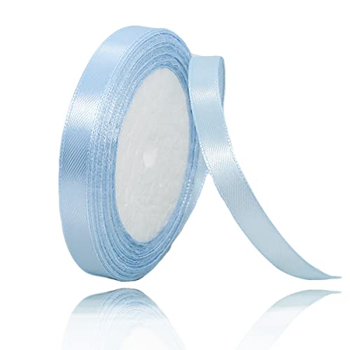 Geschenkband Hellbrau 10mm Breit, 23 Meters Satinband Hellbrau Geschenkbänder Stoff Schleifenband Dekoband zum Geschenkverpackung, Bastelarbeiten, Geburtstag und Hochzeitsdekoration Geschenkband Hellbrau 10mm Breit, 23 Meters Satinband Hellbrau Geschenkbänder Stoff Schleifenband Dekoband zum Geschenkverpackung, Bastelarbeiten, Geburtstag und Hochzeitsdekoration von ALOHOVME