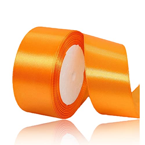 Geschenkband Orange 40mm Breit, 23 Meters Satinband Orange Geschenkbänder Stoff Schleifenband Dekoband zum Geschenkverpackung, Bastelarbeiten, Geburtstag und Hochzeitsdekoration Geschenkband Orange 40mm Breit, 23 Meters Satinband Orange Geschenkbänder Stoff Schleifenband Dekoband zum Geschenkverpackung, Bastelarbeiten, Geburtstag und Hochzeitsdekoration von ALOHOVME