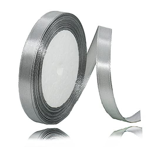 Geschenkband Silber 10mm Breit, 23 Meters Satinband Grau Geschenkbänder Stoff Schleifenband Dekoband zum Geschenkverpackung, Bastelarbeiten, Geburtstag und Hochzeitsdekoration Geschenkband Silber 10mm Breit, 23 Meters Satinband Grau Geschenkbänder Stoff Schleifenband Dekoband zum Geschenkverpackung, Bastelarbeiten, Geburtstag und Hochzeitsdekoration von ALOHOVME