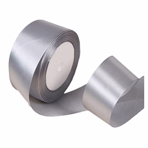 Geschenkband Silber 40mm Breit, 23 Meters Satinband Grau Geschenkbänder Stoff Schleifenband Dekoband zum Geschenkverpackung, Bastelarbeiten, Geburtstag und Hochzeitsdekoration Geschenkband Silber 40mm Breit, 23 Meters Satinband Grau Geschenkbänder Stoff Schleifenband Dekoband zum Geschenkverpackung, Bastelarbeiten, Geburtstag und Hochzeitsdekoration von ALOHOVME