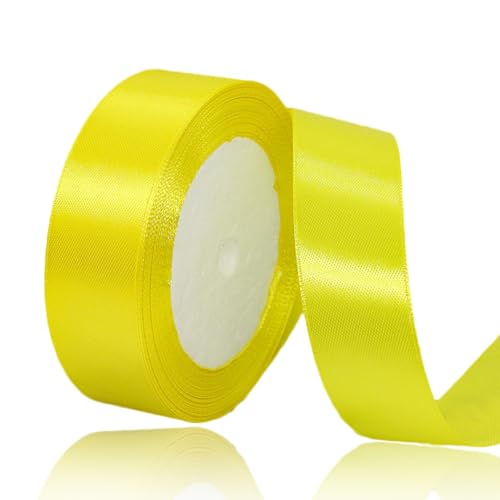 Geschenkband Zitronengelb 20mm Breit, 23 Meters Satinband Champagner Rosa Geschenkbänder Stoff Schleifenband Dekoband zum Geschenkverpackung, Bastelarbeiten, Geburtstag und Hochzeitsdekoration Geschenkband Zitronengelb 20mm Breit, 23 Meters Satinband Champagner Rosa Geschenkbänder Stoff Schleifenband Dekoband zum Geschenkverpackung, Bastelarbeiten, Geburtstag und Hochzeitsdekoration von ALOHOVME