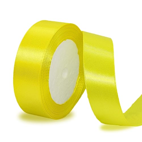Geschenkband Zitronengelb 25mm Breit, 23 Meters Satinband Champagner Rosa Geschenkbänder Stoff Schleifenband Dekoband zum Geschenkverpackung, Bastelarbeiten, Geburtstag und Hochzeitsdekoration Geschenkband Zitronengelb 25mm Breit, 23 Meters Satinband Champagner Rosa Geschenkbänder Stoff Schleifenband Dekoband zum Geschenkverpackung, Bastelarbeiten, Geburtstag und Hochzeitsdekoration von ALOHOVME