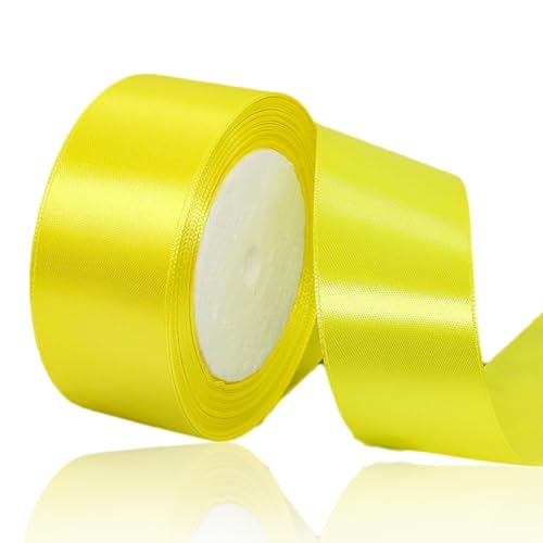 Geschenkband Zitronengelb 40mm Breit, 23 Meters Satinband Champagner Rosa Geschenkbänder Stoff Schleifenband Dekoband zum Geschenkverpackung, Bastelarbeiten, Geburtstag und Hochzeitsdekoration Geschenkband Zitronengelb 40mm Breit, 23 Meters Satinband Champagner Rosa Geschenkbänder Stoff Schleifenband Dekoband zum Geschenkverpackung, Bastelarbeiten, Geburtstag und Hochzeitsdekoration von ALOHOVME
