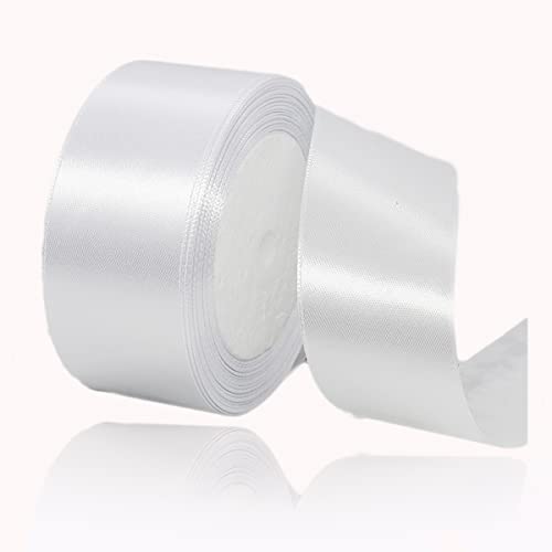 Geschenkband weiß 40mm Breit, 23 Meters Satinband Weiss Geschenkbänder Stoff Schleifenband Dekoband zum Geschenkverpackung, Bastelarbeiten, Geburtstag und Hochzeitsdekoration Geschenkband weiß 40mm Breit, 23 Meters Satinband Weiss Geschenkbänder Stoff Schleifenband Dekoband zum Geschenkverpackung, Bastelarbeiten, Geburtstag und Hochzeitsdekoration von ALOHOVME