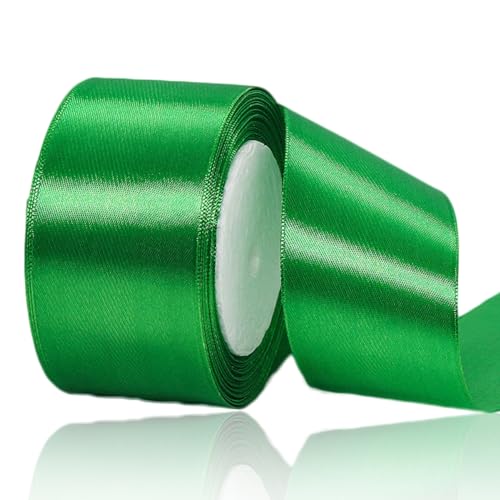 Satinband Grün 50mm Breit, 23 Meters Geschenkband Grün Satinbänder Stoff Schleifenband zum Geschenkverpackung, Weihnachten, Bastelarbeiten, Geburtstag und Hochzeitsdekoration Satinband Grün 50mm Breit, 23 Meters Geschenkband Grün Satinbänder Stoff Schleifenband zum Geschenkverpackung, Weihnachten, Bastelarbeiten, Geburtstag und Hochzeitsdekoration von ALOHOVME