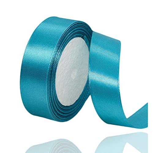 Türkisblaues Band, 20 mm, 23 Meter, Satin-Stoffbänder für Geschenkverpackungen, Basteln, Schleifenherstellung, Floristensträuße, Geburtstag, Babyparty und Hochzeitsparty-Kuchendekorationen Türkisblaues Band, 20 mm, 23 Meter, Satin-Stoffbänder für Geschenkverpackungen, Basteln, Schleifenherstellung, Floristensträuße, Geburtstag, Babyparty und Hochzeitsparty-Kuchendekorationen von ALOHOVME