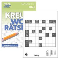 ALPHAEDITION Abreißkalender Kreuzworträtzel 2026, 1 St. von ALPHAEDITION