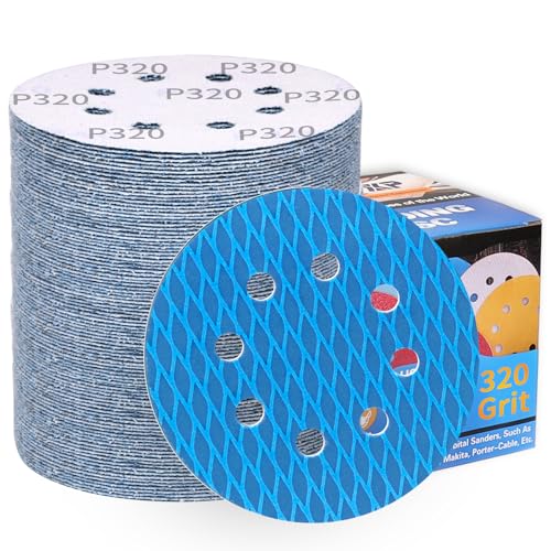 80 Stück Schleifpapier 125mm Klett P320 Körnung Rund 8 Loch Exzenterschleifer Schleifscheiben,Profi Anti-Verstopfungs-Design,für Wand Holz Metall und Lackoberfläche-ALPXUXP 80 Stück Schleifpapier 125mm Klett P320 Körnung Rund 8 Loch Exzenterschleifer Schleifscheiben,Profi Anti-Verstopfungs-Design,für Wand Holz Metall und Lackoberfläche-ALPXUXP von ALPXUXP