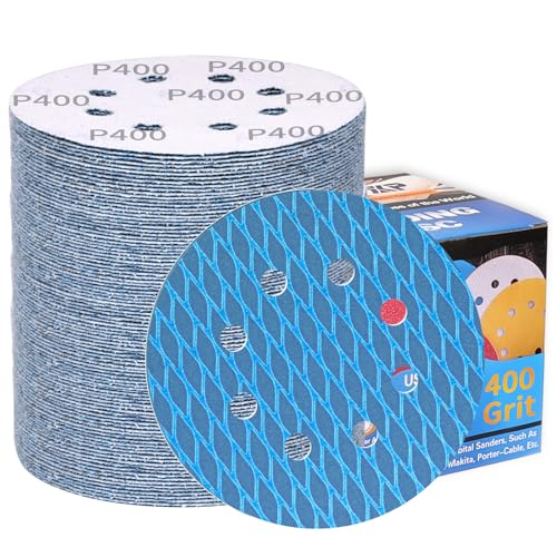 80 Stück Schleifpapier 125mm Klett P400 Körnung Rund 8 Loch Exzenterschleifer Schleifscheiben,Profi Anti-Verstopfungs-Design,für Wand Holz Metall und Lackoberfläche-ALPXUXP 80 Stück Schleifpapier 125mm Klett P400 Körnung Rund 8 Loch Exzenterschleifer Schleifscheiben,Profi Anti-Verstopfungs-Design,für Wand Holz Metall und Lackoberfläche-ALPXUXP von ALPXUXP