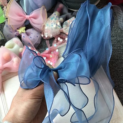 ALRIUS Fischschwanz-Garn-Wellen-Seiden-Organza-Band Bowknot-Material für Blumenstrauß-Verpackungs-Geschenkbox-Verpackungs-Hochzeitsfest-Dekorationen von ALRIUS