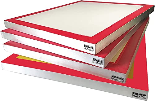 ILAHUI Trockensieb, 63 x 91,4 cm, Aluminiumrahmen, 60, 90, 110, 200 Mesh Hash Extractor, 250 165 150 75 Mikron Kief Pollensieb-Shaker, Kräutersieb, Kräuterextraktionsset, 3 weiße, 1 gelbe von ALSIX