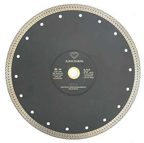 ALSKAR DIAMOND ADLCPM 25,4 cm superdünne Fliesensäge, Diamantblatt zum Schneiden von Porzellan, Fliesen, Granit, Marmor, Keramik (25,4 cm) von ALSKAR DIAMOND