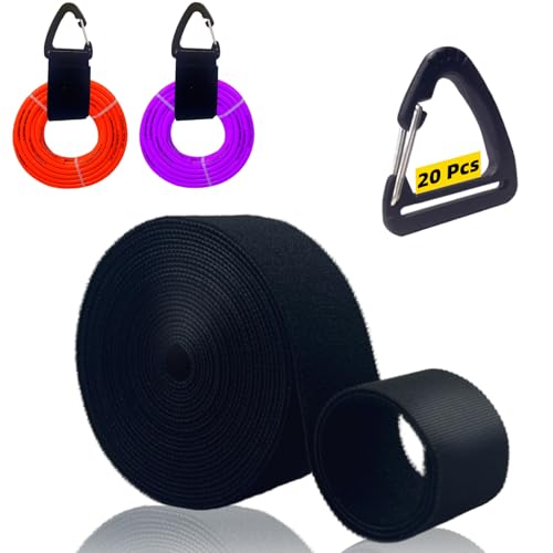 Robuste Klettbänder zum Selbermachen, 4,5 m x 3,8 cm, Verlängerungskabelhalter für Garagenorganisation, wiederverwendbare Kabel-Managementbinder mit 20 Haken zum Aufhängen, perfekt für Robuste Klettbänder zum Selbermachen, 4,5 m x 3,8 cm, Verlängerungskabelhalter für Garagenorganisation, wiederverwendbare Kabel-Managementbinder mit 20 Haken zum Aufhängen, perfekt für von ALTABOMBA