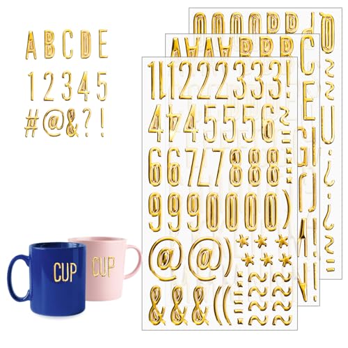 ALULU 3 Blatt Buchstaben Sticker Groß Klebebuchstaben Gold Buchstaben zum Aufkleben und Zahlen Symbolen Aufkleber für DIY Scrapbook Kunsthandwerk Karte Grußkarte ALULU 3 Blatt Buchstaben Sticker Groß Klebebuchstaben Gold Buchstaben zum Aufkleben und Zahlen Symbolen Aufkleber für DIY Scrapbook Kunsthandwerk Karte Grußkarte von ALULU
