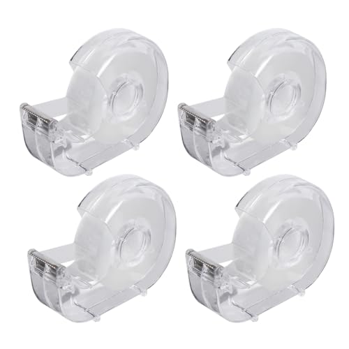 Transparentes Klebeband mit Abroller, 4 Packungen durchsichtiges Klebeband, für Geschenkverpackungen, Haus, Schule und Bürobedarf, 1,8 cm x 40 m Transparentes Klebeband mit Abroller, 4 Packungen durchsichtiges Klebeband, für Geschenkverpackungen, Haus, Schule und Bürobedarf, 1,8 cm x 40 m von ALXBSONE