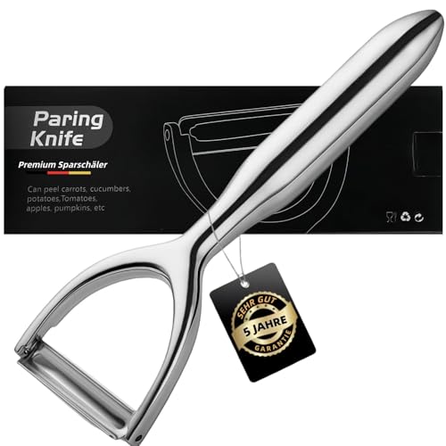 Sparschäler Premium 304 Edelstahl Upgrade, Kartoffelschäler, Karottenschäler, Gemüseschäler, Ultra-Scharfe, Robuste Kling, Spülmaschinenfest, 5 Jahre Garantie Sparschäler Premium 304 Edelstahl Upgrade, Kartoffelschäler, Karottenschäler, Gemüseschäler, Ultra-Scharfe, Robuste Kling, Spülmaschinenfest, 5 Jahre Garantie von ALYBSOO