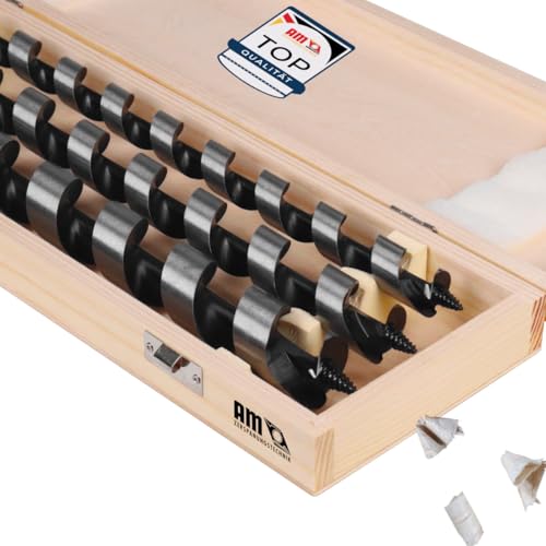 AM-Zerspanungstechnik Schlangenbohrer Set Ø20, 25 & 30 x 400mm | Holzbohrer Set 3tlg. | Holzspiralbohrer lang | Balkenbohrer AM-Zerspanungstechnik Schlangenbohrer Set Ø20, 25 & 30 x 400mm | Holzbohrer Set 3tlg. | Holzspiralbohrer lang | Balkenbohrer von AM-Zerspanungstechnik