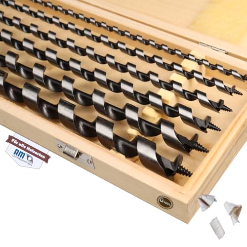 AM-Zerspanungstechnik Schlangenbohrer Set Ø6-18 x 460mm | Holzbohrer Set 6tlg. | Holzbohrer lang | Balkenbohrer AM-Zerspanungstechnik Schlangenbohrer Set Ø6-18 x 460mm | Holzbohrer Set 6tlg. | Holzbohrer lang | Balkenbohrer von AM-Zerspanungstechnik