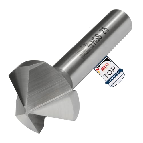 AM-Zerspanungstechnik Senker Metall Ø6,3-25mm mit Winkel 60°, 90°, 120° | Kegelsenker | Entgratsenker - 120°, 8,3 mm von AM-Zerspanungstechnik