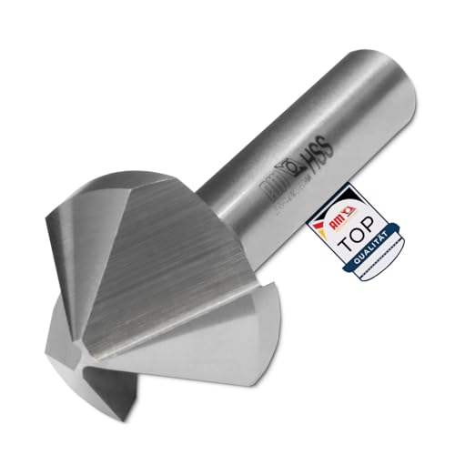 AM-Zerspanungstechnik Senker Metall 8,3 x 90° | HSS Kegelsenker | Entgratsenker - 90°, 8,3 mm von AM-Zerspanungstechnik