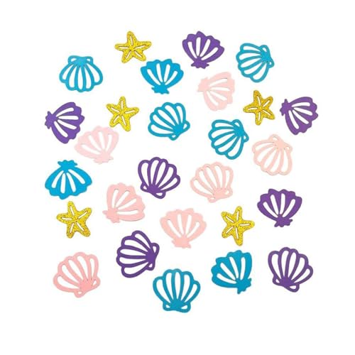 100 Stück Muschel-Glitzer-Seestern-Konfetti, Seestern-Tisch-Konfetti, Muschelperlen, Dekorationen für Ozean, Geburtstag, Babyparty, Hochzeitsdekorationen 100 Stück Muschel-Glitzer-Seestern-Konfetti, Seestern-Tisch-Konfetti, Muschelperlen, Dekorationen für Ozean, Geburtstag, Babyparty, Hochzeitsdekorationen von AMABAZR