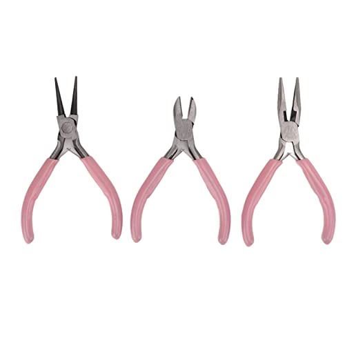 3 Stück Schmuckzangen Set:runde Nadel diagonale Zange aus Kohlenstoffstahl,robust langlebig,für Handwerker Schmuckherstellung DIY Basteln 3 Stück Schmuckzangen Set:runde Nadel diagonale Zange aus Kohlenstoffstahl,robust langlebig,für Handwerker Schmuckherstellung DIY Basteln von AMAKO