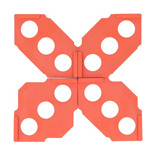 4PCS Router Jig Vorlagen Eingestellt ABS Eckrouting Tools für die Rechte Winkelholzbearbeitung (Rahmen, Tische, Stühle, Bretter) von AMAKO