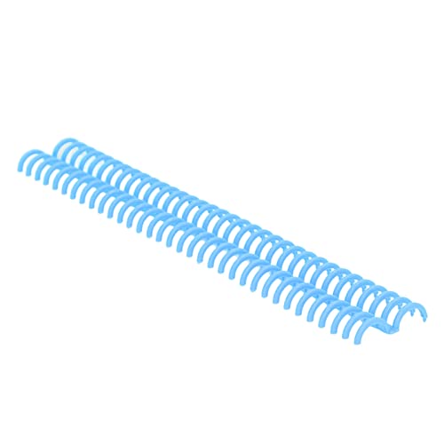 AMAKO 10PCS-Bindungsspulen, 34 Löcher, Polypropylen, lebige oxidationssichere Stacheln für manuelle/Instrumentenbindung, Büroschule Schreibwarenversorgungen (Blau) von AMAKO