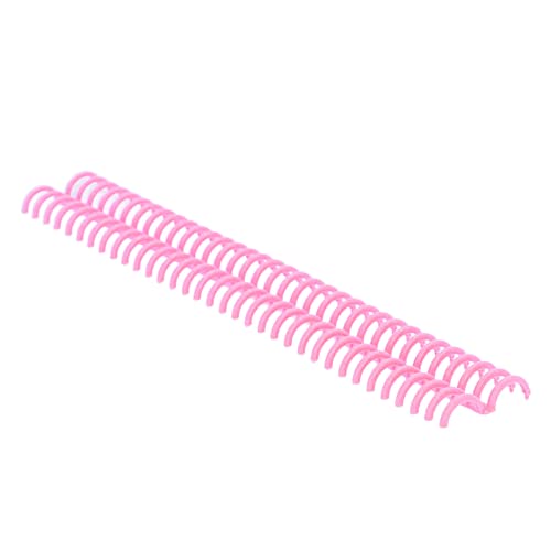 AMAKO 10PCS-Bindungsspulen, 34 Löcher, Polypropylen, lebige oxidationssichere Stacheln für manuelle/Instrumentenbindung, Büroschule Schreibwarenversorgungen (Rosa) von AMAKO