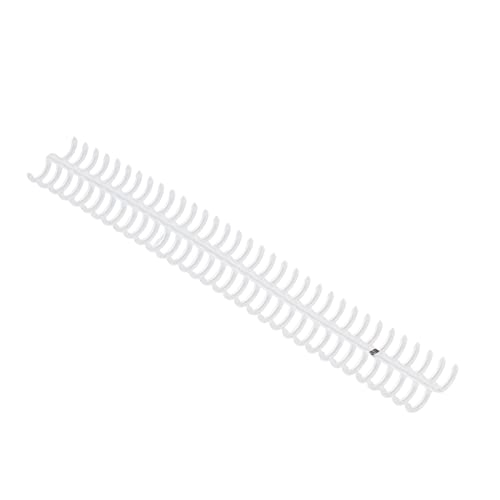 AMAKO 10PCS-Bindungsspulen, 34 Löcher, Polypropylen, lebige oxidationssichere Stacheln für manuelle/Instrumentenbindung, Büroschule Schreibwarenversorgungen (Transparente Farbe) von AMAKO