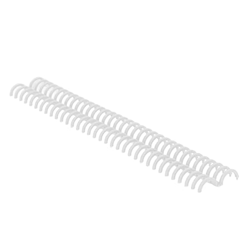 AMAKO 10PCS-Bindungsspulen, 34 Löcher, Polypropylen, lebige oxidationssichere Stacheln für manuelle/Instrumentenbindung, Büroschule Schreibwarenversorgungen (Weiß) von AMAKO
