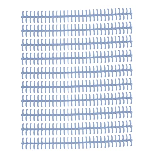 Amako 10Pk 30 Loch Lose Blatt Bindungskamm, 10 mm PP Kunststoffwirbel (Hellblau) von AMAKO