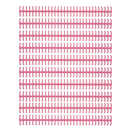 Amako 10Pk 30 Loch Lose Blatt Bindungskamm, 10 mm PP Kunststoffwirbel (Rosa) von AMAKO