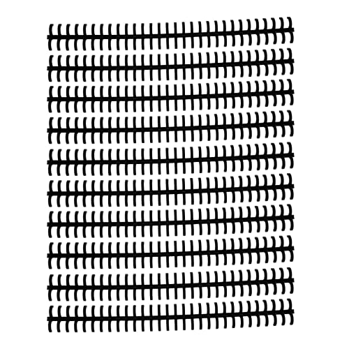 Amako 10Pk 30 Loch Lose Blatt Bindungskamm, 10 mm PP Kunststoffwirbel (Schwarz) von AMAKO