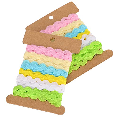 Farb Zickzackband DIY Handgemachtes Stoffband Haarzubehör Nähdekoration für Hochzeit Kleidung Accessoires 8mm 2 Stück Farb Zickzackband DIY Handgemachtes Stoffband Haarzubehör Nähdekoration für Hochzeit Kleidung Accessoires 8mm 2 Stück von AMAKO
