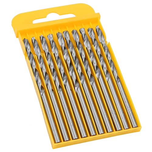 Hochgeschwindigkeits Stahlbohrbohrbit, 10Pcs 3 mm, 3,2 mm, 3,5 mm Verdrehte Bohrerbits für Holzbearbeitung, Gerade Schaftlochöffner ((3,5 Hochgeschwindigkeitsstahl 10 Stück/Box 4241)) von AMAKO