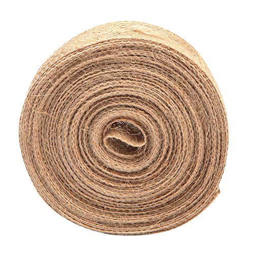 Jute Band Naturfarben Dekoratives Sackleinenband 2,5cm Breite 10 Meter Länge Hochzeitsdekoration Präsentverpackung von AMAKO