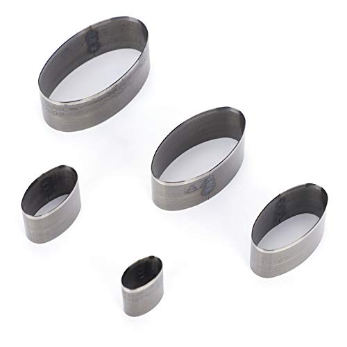 Leder Punch Stempel Set Hochwertiges Werkzeug Professionelle Stanzen,für Lederarbeiten DIY Handwerk aus Hochkohlenstoffstahl 5 Größen im Set von AMAKO