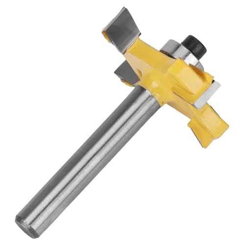 Router Bit Holz Bearbeitung 4 Blade Carbid FräSer, Hohe PräZision FüR Schubladen Schrank MöBel Herstellung, 6X1 4 6X3 8 6X1 2 (4-Blade-Ball-T-förmiges Messer 6*1/4) von AMAKO