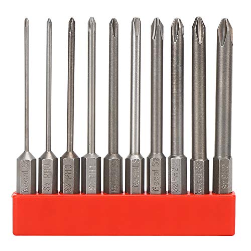 Schraubendreher Bit Set, Magnetisches Sechskantschaft Schlagschrauber Bit Set, Rutschfeste Bohrkopf Bits aus S2 Legiertem Stahl, 1/4 Zoll, 10 Teilig Schraubendreher Bit Set, Magnetisches Sechskantschaft Schlagschrauber Bit Set, Rutschfeste Bohrkopf Bits aus S2 Legiertem Stahl, 1/4 Zoll, 10 Teilig von AMAKO