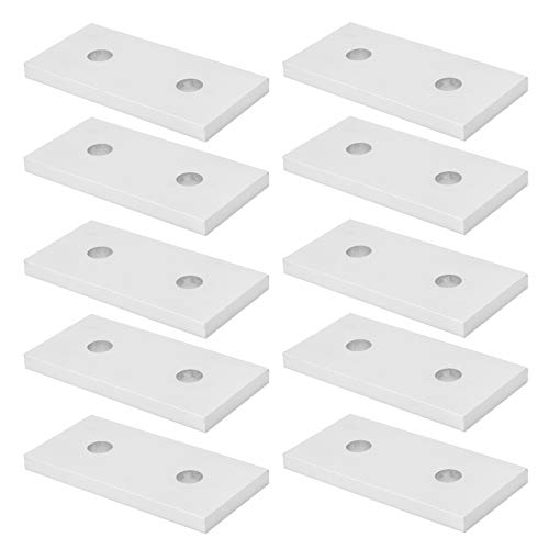 Verbindungsplatte Aluminium Flachverbindungsverstärkung Vertikales Verbindungsinstrument Robust Vielseitig Praktisch,Für Konstruktionen Aluminium Rahmenstruktur 10pcs von AMAKO
